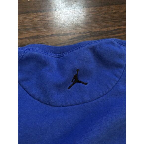 VTG NIKE Air Jordan Jumpman Pullover Mens Sz XXL Royal Blue Crewneck Butter Soft - Picture 5 of 12